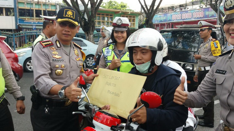 50 Pengendara Terjaring Ops Zebra Siak 2017